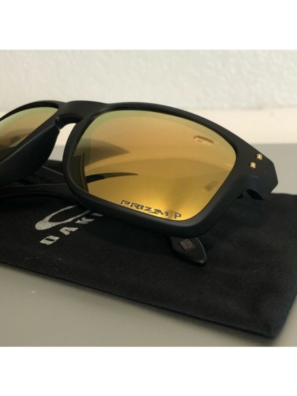 POLARIZED OAKLEY Holbrook Prizm 24k Sunglasses - Picture 5 of 9